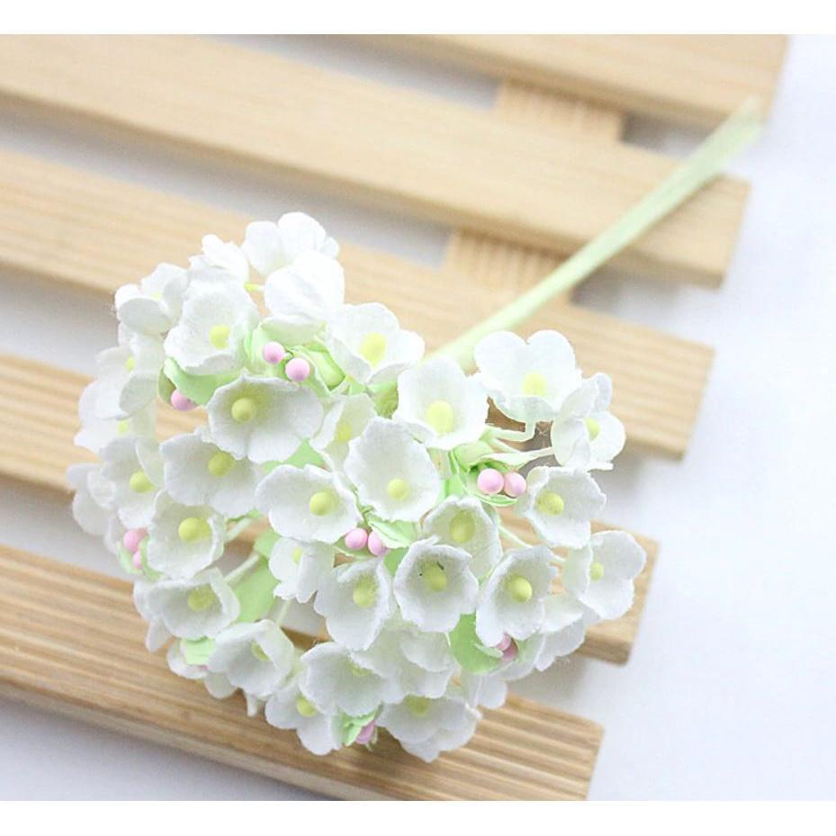 8 pieces DIY mini artificial rose paper flower bouquet wedding wreath decoration accessories artificial flower (626L) - Image 21