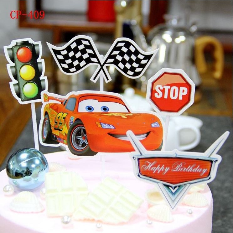 1set/pack Superhero Unicorn Happy Birthday Party Avengers Hello Kitty Cake Topper Kids Favors Decorate With Stick(1136L) - Image 13