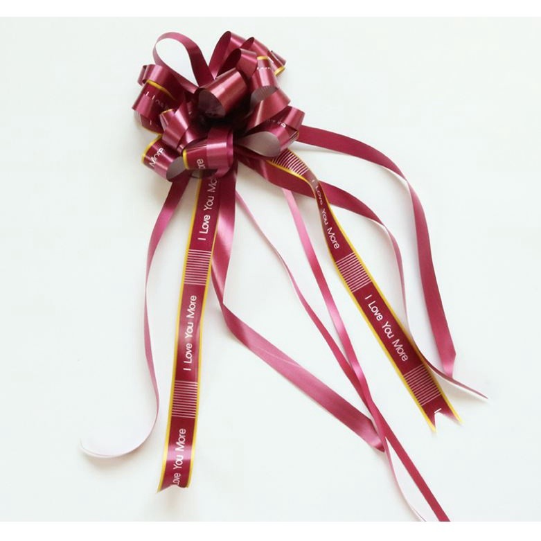 1pcs 5cm New Design Pull Bow Ribbons for Gift Packing Romantic Wedding Birthday Party Home Car Decor(713L) - Image 5