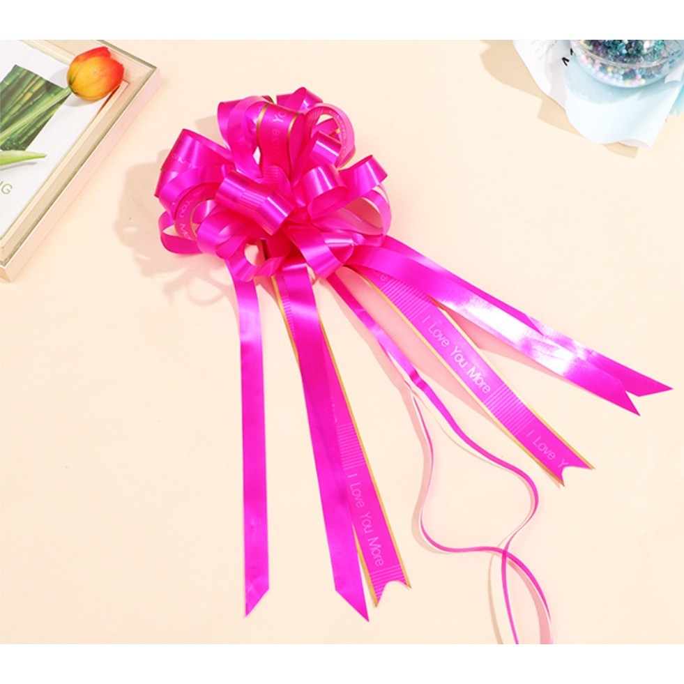 1pcs 5cm New Design Pull Bow Ribbons for Gift Packing Romantic Wedding Birthday Party Home Car Decor(713L) - Image 9