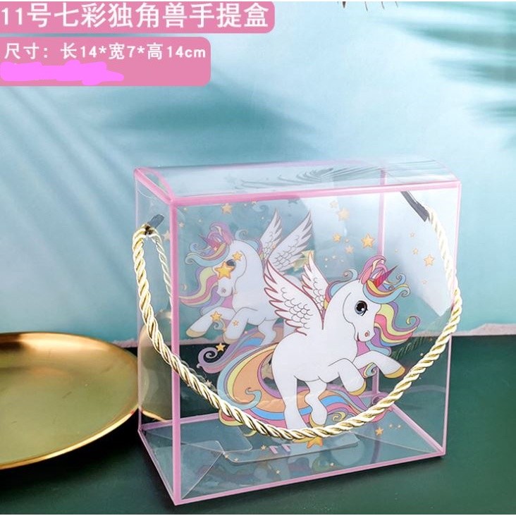 1pc Transparent Portable Box New Year Birthday Party Baking Cookies Cake Boxes Packaging Decoration(1278L) - Image 17