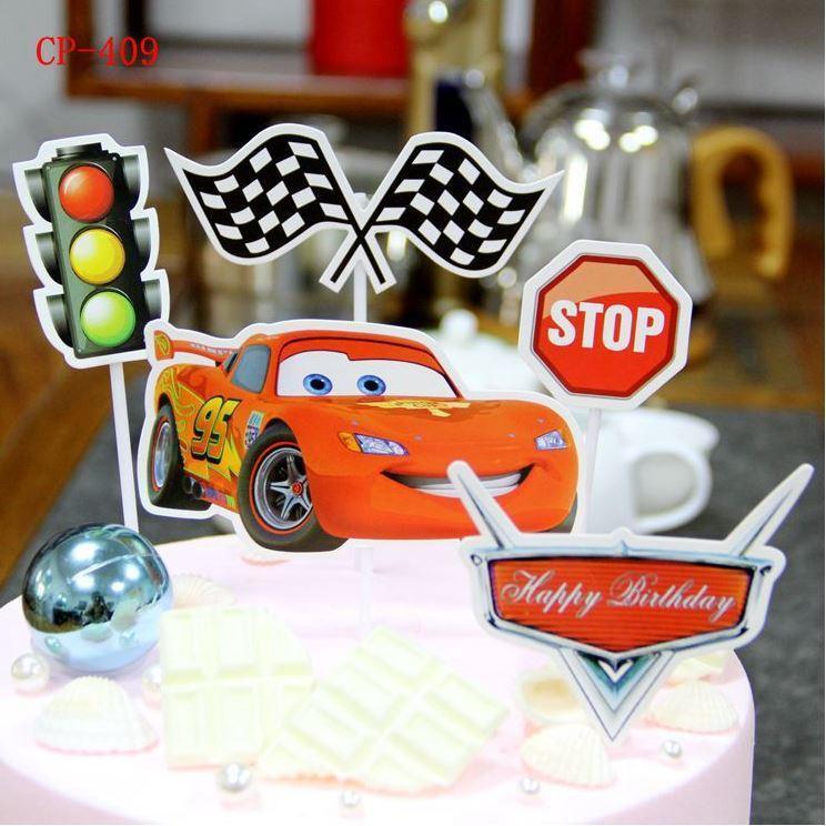 1set/pack Superhero Unicorn Happy Birthday Party Avengers Hello Kitty Cake Topper Kids Favors Decorate With Stick(1136L) - Image 9