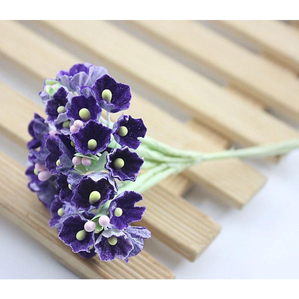 8 pieces DIY mini artificial rose paper flower bouquet wedding wreath decoration accessories artificial flower (626L) - Image 16