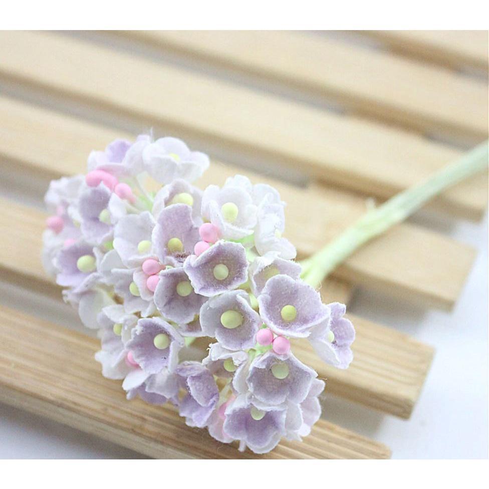 8 pieces DIY mini artificial rose paper flower bouquet wedding wreath decoration accessories artificial flower (626L) - Image 15