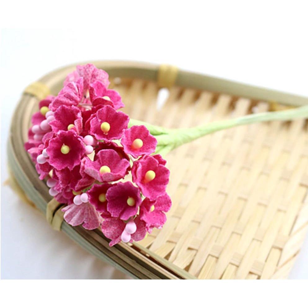 8 pieces DIY mini artificial rose paper flower bouquet wedding wreath decoration accessories artificial flower (626L) - Image 20